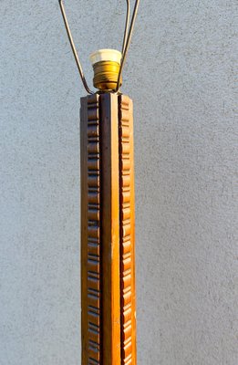 Dutch Art Deco Wooden Floor Lamp, 1920s-WZZ-1793214