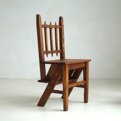 Dutch Arts & Crafts Library Steps Chair, 1920s-PRM-2036141