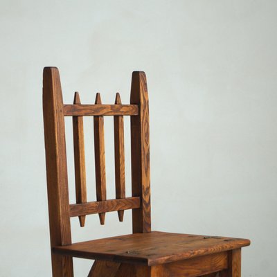 Dutch Arts & Crafts Library Steps Chair, 1920s-PRM-2036141