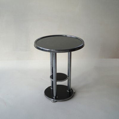 Dutch Bauhaus Three-Tier Side Table, 1930s-PRM-1797141