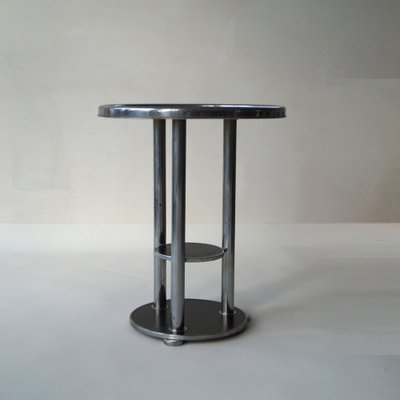 Dutch Bauhaus Three-Tier Side Table, 1930s-PRM-1797141