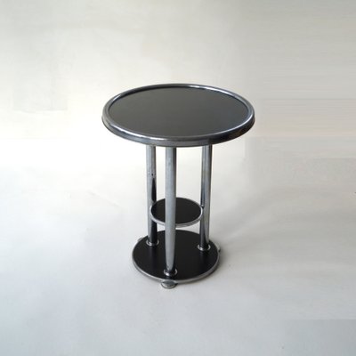 Dutch Bauhaus Three-Tier Side Table, 1930s-PRM-1797141