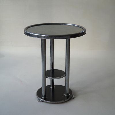 Dutch Bauhaus Three-Tier Side Table, 1930s-PRM-1797141