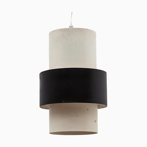 Dutch Black and White Pendant Lamp from Philips, 1960s-KL-1281399