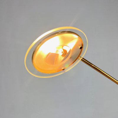 Dutch Brass and Glass Counter Balance Floor Lamp from Herda, 1970s-RMX-1801067