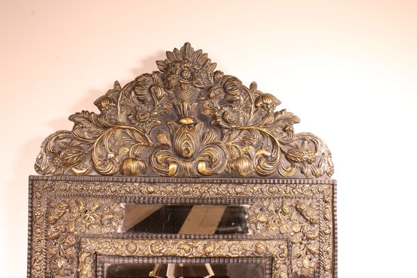 Dutch Brass Mirror, 1800s-HPU-861530