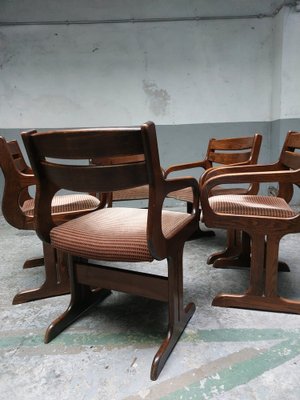 Dutch Brutalist Armchairs, 1970s, Set of 5-AIF-1779625