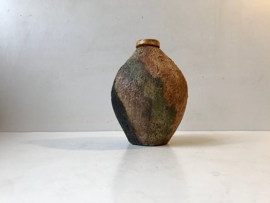 Dutch Camouflage Chamotte Clay Vase from Jamaco-LCR-919836