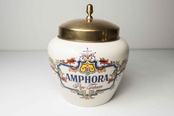 Dutch Ceramic Snuff Box from Zenith Gouda, 1960s-VQY-857205