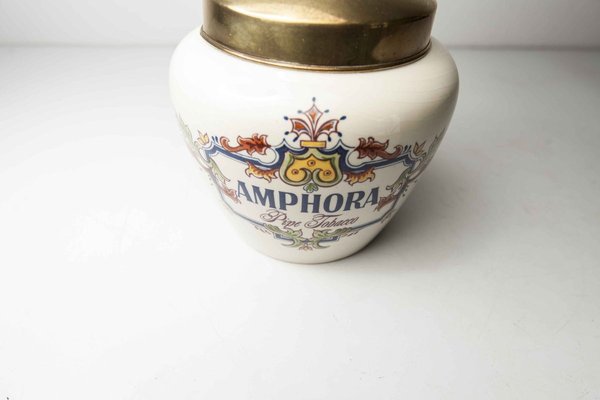 Dutch Ceramic Snuff Box from Zenith Gouda, 1960s-VQY-857205