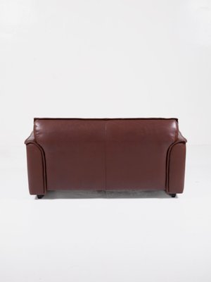 Dutch Chocolate Brown Leather Sofa from Leolux, 1970s-QVY-560532