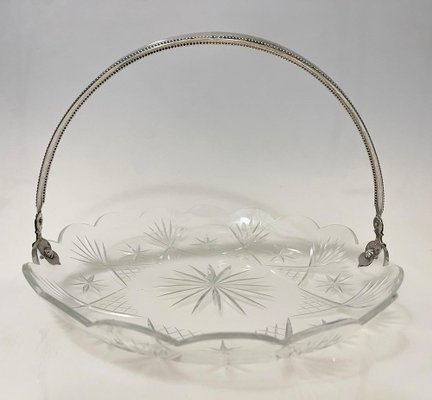 Dutch Crystal Bowl with Silver Handle, 1909-UCH-1819732