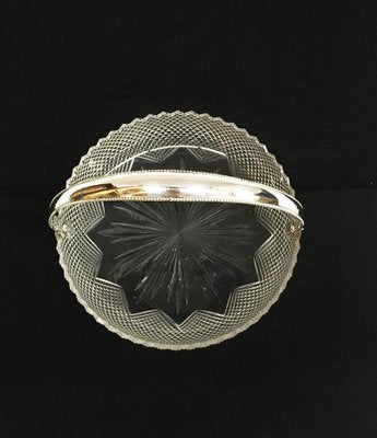 Dutch Crystal & Silver Fruit Bowl, 1917-UCH-1224928