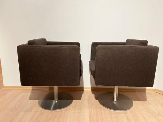 Dutch Cubic Swivel Chairs with Tableau by Lensvelt, 2001, Set of 2-NNB-1772831