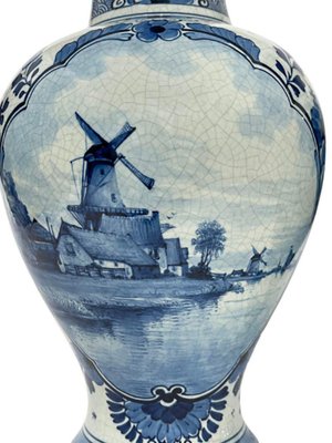 Dutch Delft Bottle Vases from Porceleyne Fles, 1893, Set of 2-UCH-1224872