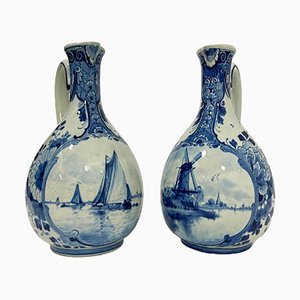 Dutch Delft Bottle Vessels from Porceleyne Fles, 1899-1903, Set of 2-UCH-1224874