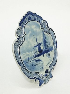 Dutch Delft Wall Plaque After a Painting by F. J. du Chattel from Porceleyne Fles, 1898-UCH-1224488