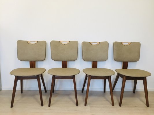 Dutch Dining Chairs, 1960s, Set of 4-YNX-1776020