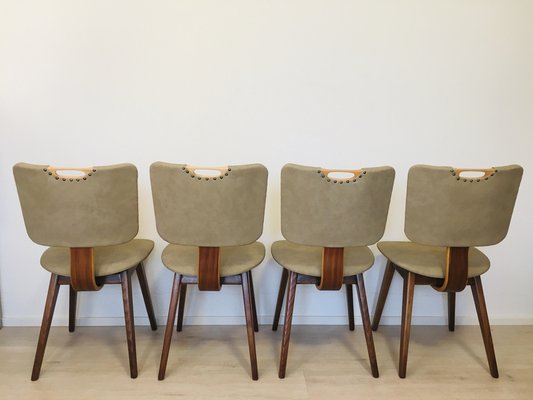 Dutch Dining Chairs, 1960s, Set of 4-YNX-1776020