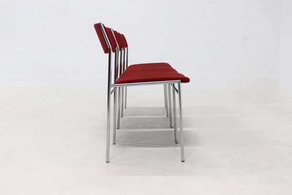 Dutch Dining Chairs by Gijs Van Der Sluis, 1960s, Set of 4-VV-2019771