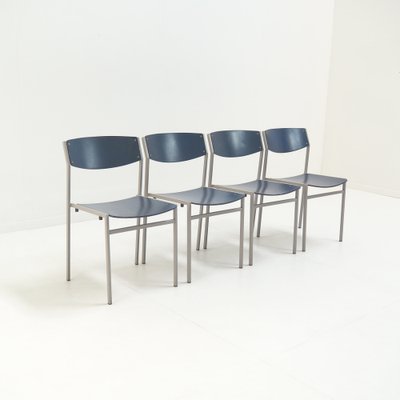 Dutch Dining Chairs by Gijs van der Sluis, Set of 4-SV-1007794