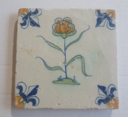 Dutch Flower Tile from Delft, 1635-BXK-2026738