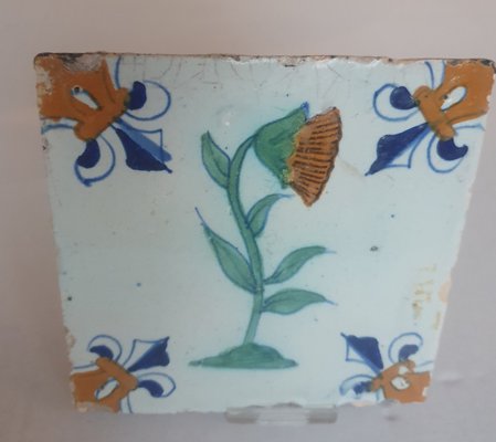 Dutch Flower Tile from Delft, 1635-BXK-2026728