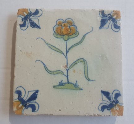 Dutch Flower Tile from Delft, 1635-BXK-2026738