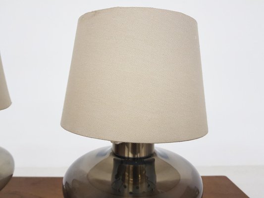 Dutch Glass Table Lamp in the Style of Raak, 1960s-ZO-633562