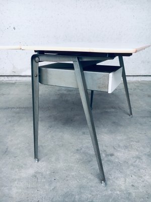 Dutch Industrial Desk attributed to Wim Rietveld for Ahrend De Cirkel, Netherlands, 1950s-RQV-1707085