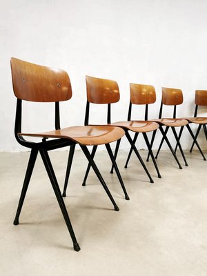 Dutch Industrial School Chair by Friso Kramer for Ahrend De Cirkel, 1950s-BW-722718