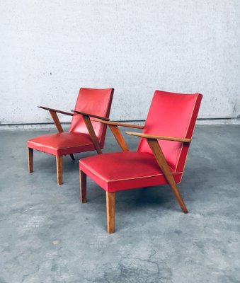 Dutch Lounge Chairs, 1950s, Set of 2-RQV-1707073