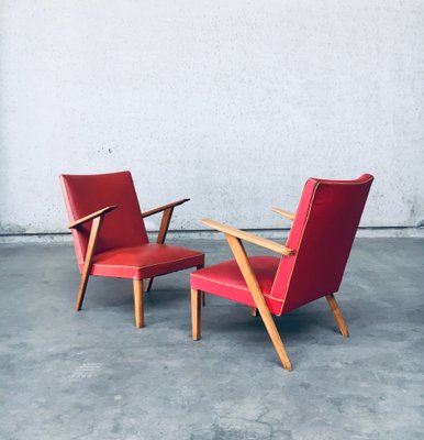 Dutch Lounge Chairs, 1950s, Set of 2-RQV-1707073