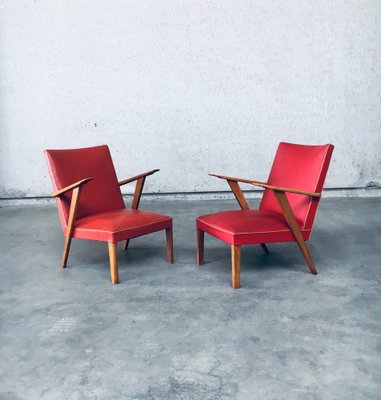 Dutch Lounge Chairs, 1950s, Set of 2-RQV-1707073