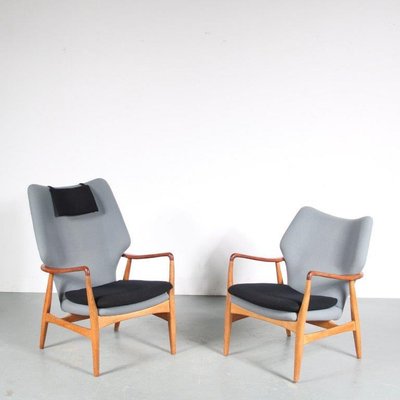 Dutch Lounge Chairs by Aksel Bender Madsen for Bovenkamp, 1950, Set of 2-GG-1079102