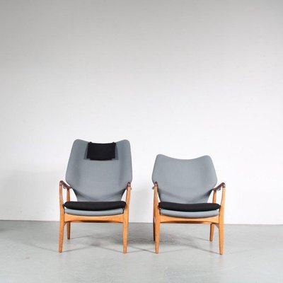 Dutch Lounge Chairs by Aksel Bender Madsen for Bovenkamp, 1950, Set of 2-GG-1079102