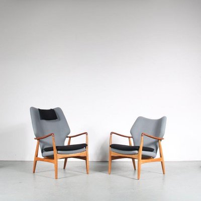 Dutch Lounge Chairs by Aksel Bender Madsen for Bovenkamp, 1950, Set of 2-GG-1079102