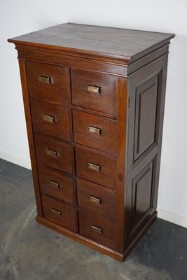 Dutch Mahogany Bank of Drawers, 1930s-XO-1179536