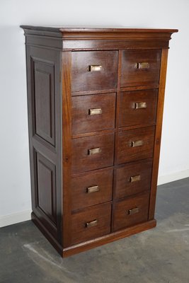 Dutch Mahogany Bank of Drawers, 1930s-XO-1179536