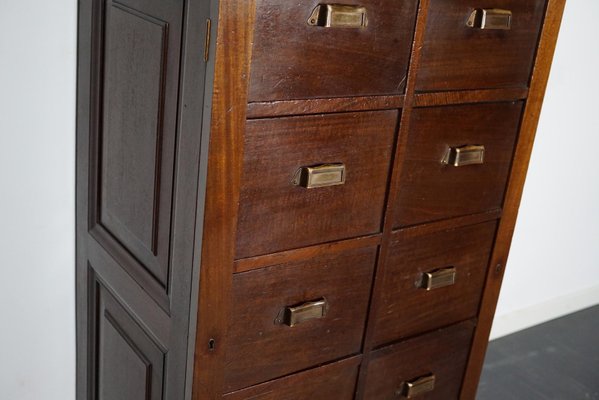 Dutch Mahogany Bank of Drawers, 1930s-XO-1179536