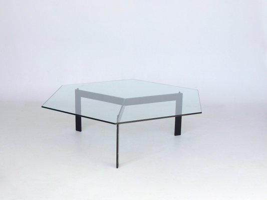 Dutch Minimalist Hexagonal Coffee Table, 1960s-MB-1016651