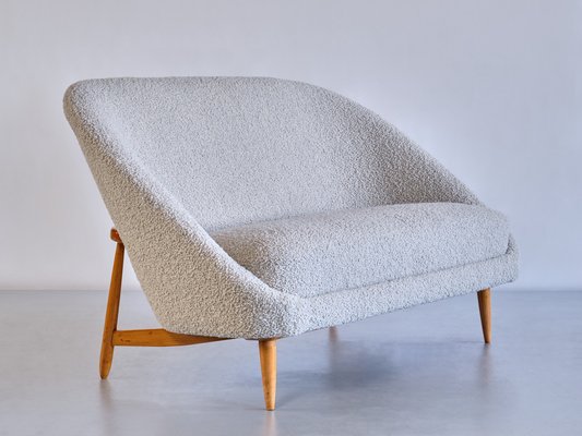 Dutch Model 115 Sofa in Dedar Bouclé and Bech by Theo Ruth for Artifort, 1958-FMT-1373028