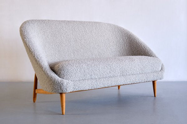 Dutch Model 115 Sofa in Dedar Bouclé and Bech by Theo Ruth for Artifort, 1958-FMT-1373028