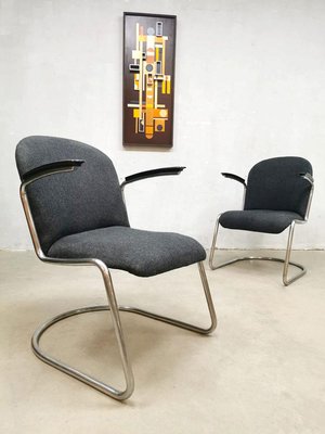 Dutch Nr. 413 Armchairs by Willem Hendrik Gispen for Gispen, 1930s, Set of 2-BW-699460