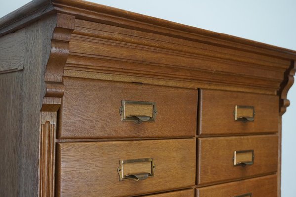 Dutch Oak Apothecary or Filing Cabinet, 1930s-XO-852251