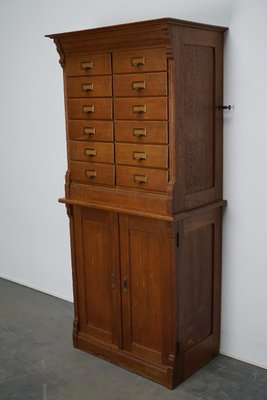 Dutch Oak Apothecary or Filing Cabinet, 1930s-XO-852251