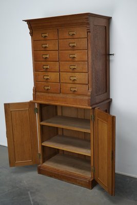 Dutch Oak Apothecary or Filing Cabinet, 1930s-XO-852251