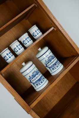 Dutch Oak Grocery Store / Apothecary Shop Cabinet, 1920s-XO-1725819