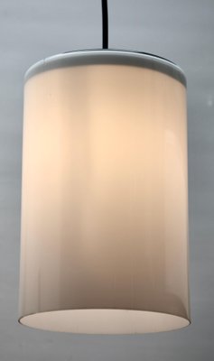 Dutch Pendant Lamp with a Cylinder Shape Opaline Shade, 1930s-MJY-1150447