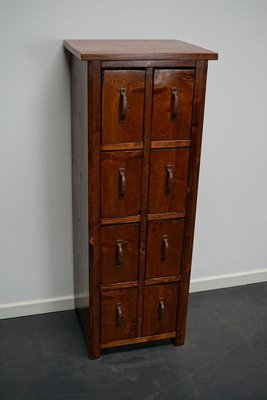 Dutch Pine Industrial Apothecary or Workshop Cabinet, 1930s-XO-894648